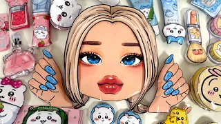 Help! Roblox Baddie's Summer Skin Rescue & Makeup 👄 Paper DIY ASMR ✨