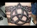 Celtic band tattoo in 3D with holy trinity Symbol Xpose Tattoos