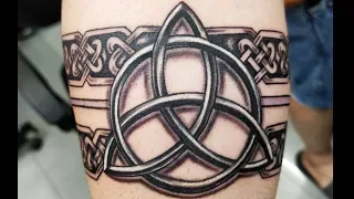 Celtic band tattoo in 3D with holy trinity Symbol Xpose Tattoos