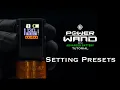 Setting Presets Power Wand w Advanced Battery