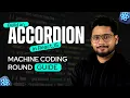 Accordion using ReactJS - Machine Coding Round Part 2