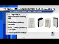 Over 1 5 million dehumidifiers sold at Home Depot Sam s Club recalled