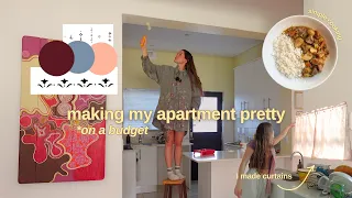 Making my Apartment Pretty on a budget living alone diaries