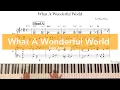 Lagu What A Wonderful World/Arr.HansPiano/Easyjazzver./ Freetranscription/무료악보 @hanspiano2020