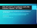 WGU AFT2 RAFT2 Accreditation Audit MBA Graduate Programe - All 4 Tasks
