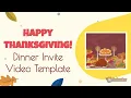 Thanksgiving Dinner Invite Template