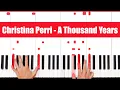 A Thousand Years Christina Perri Piano Tutorial full Song