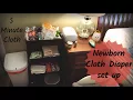 Newborn Cloth Diaper Changing Setup