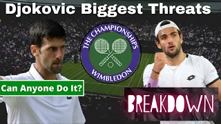 can anyone beat novak djokovic at wimbledon 2021 biggest threats to djokovic