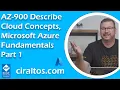 AZ-900 Describe Cloud Concepts Part 1 Microsoft Azure Fundamentals
