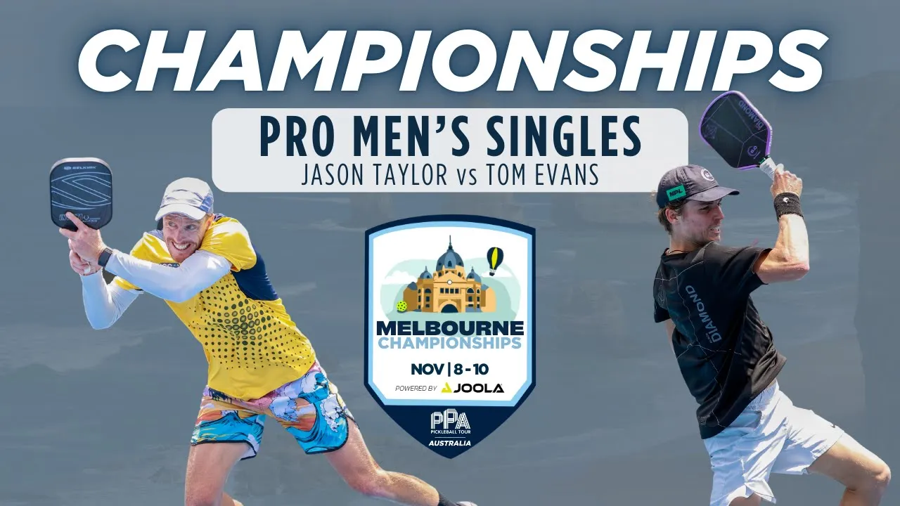 Jason Taylor v Tom Evans | Men's Singles Final | Melbourne Championships