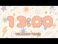 13 Minute Classroom Timer with Music Focus Reading Independent Work