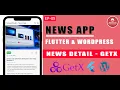 Flutter News Application using GetX and WordPress Custom API - EP 05