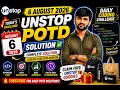 Unstop POTD Solution August 6 2026 Complete Solution Claim FREE Unstop Goodies