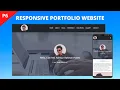 Responsive Portfolio w HTML CSS Bootstrap JS jQuery Part-6 Education Section