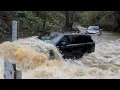 Lagu More Chaos After Storm Claudia!! (Part 2) || Vehicles vs Flooded Fords compilation || #199