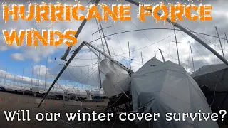 Ep 10: Worst storm in over 40 years. HURRICANE force winds threaten our sailboat with disaster.