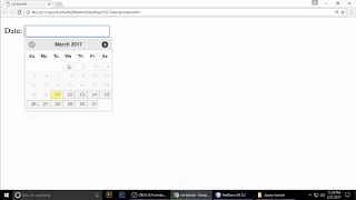 JQuery UI Tutorial Datepicker