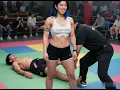 Girl Victory Pose after Putting Men to Sleep - Grappling Match 3