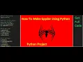 How To Make Spyder Logo Using Python Python Advanced Programming Python Project
