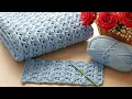 Lagu ВСЕГО 2 РЯДА! 🔥 ПЛЕД ИЗ PINTEREST! ✨Невероятно красиво!🧶 / Crochet pattern for beginners