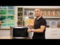 Smeg SA34MX 34L Microwave Oven with Grill 1000W