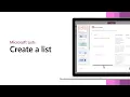 Getting started with Microsoft Lists - Create a list