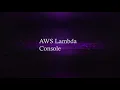 AWS Lambda Console