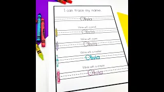 Name Practice Editable for Kindergarten Pre-K