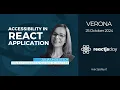Accessibility in React Application Julia Undeutsch reactjsday 2024