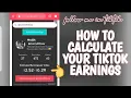 HOW TO CALCULATE YOUR TIKTOK EARNINGS