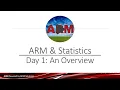 ARM Software Webinar - ARM Statistics An Overview