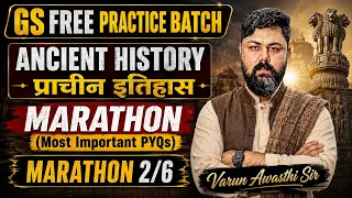 Ancient History One Shot Practice Marathon | Most Important PYQs By Varun Awasthi Sir