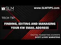 Tech Tip Finding Editing and Managing Your KW Email Address