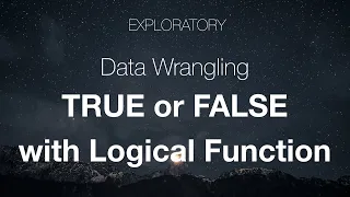Data Wrangling Returning TRUE or FALSE with Logical Function