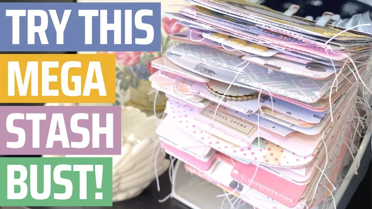 How I used up my HUGE Maggie Holmes Stash | Memory Dex Cards | Fun way to use up Scrapbook Supplies.