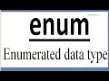 enum enumerated data type in hindi enum hindi