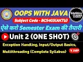 OOPS With Java Unit 2 One shot Object Oriented Programming With Java Unit 2 One shot BCS403 RRSIMT