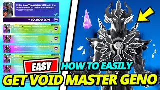 How to EASILY Complete ALL Geno Quests to UNLOCK Void Master Geno LOBBY HACK CODE - Fortnite Quests