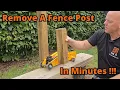 Easily Remove a Fence Post Without Digging