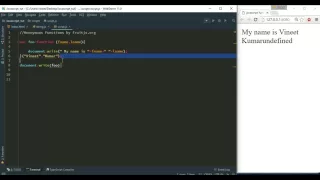 Anonymous self invoking function in JavaScript JavaScript Tutorials