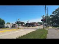 Amtrak 44 and 518 Arrive at Tomah Amtrak Station in Tomah WI