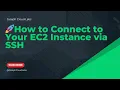 How to Connect to Your EC2 Instance via SSH