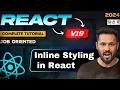 React js 19 tutorial in Hindi Inline Style in React