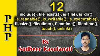 PHP 12 - Include files