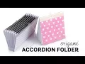 Origami Accordion Folder - DIY Document Organizer