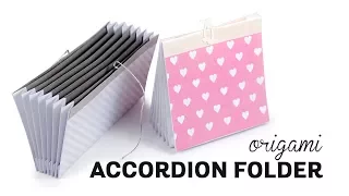 Origami Accordion Folder - DIY Document Organizer