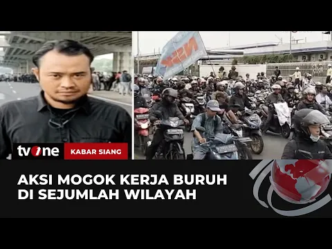 Massa Buruh di Bekasi Lakukan Aksi Sweeping Ke Pabrik-pabrik