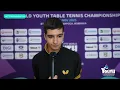 Benyamin Faraji's Interview after tough match against Nandan Naresh in U19 Boys' Singles