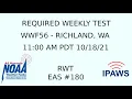 IPAWS Required Weekly Test - WWF56